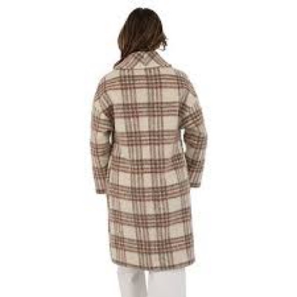 Nine West Modern Shawl Collar Double Breasted Coat - Picture 2 of 7